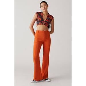 Urban Outfitters Winona Flare Orange Pants Women Size 12